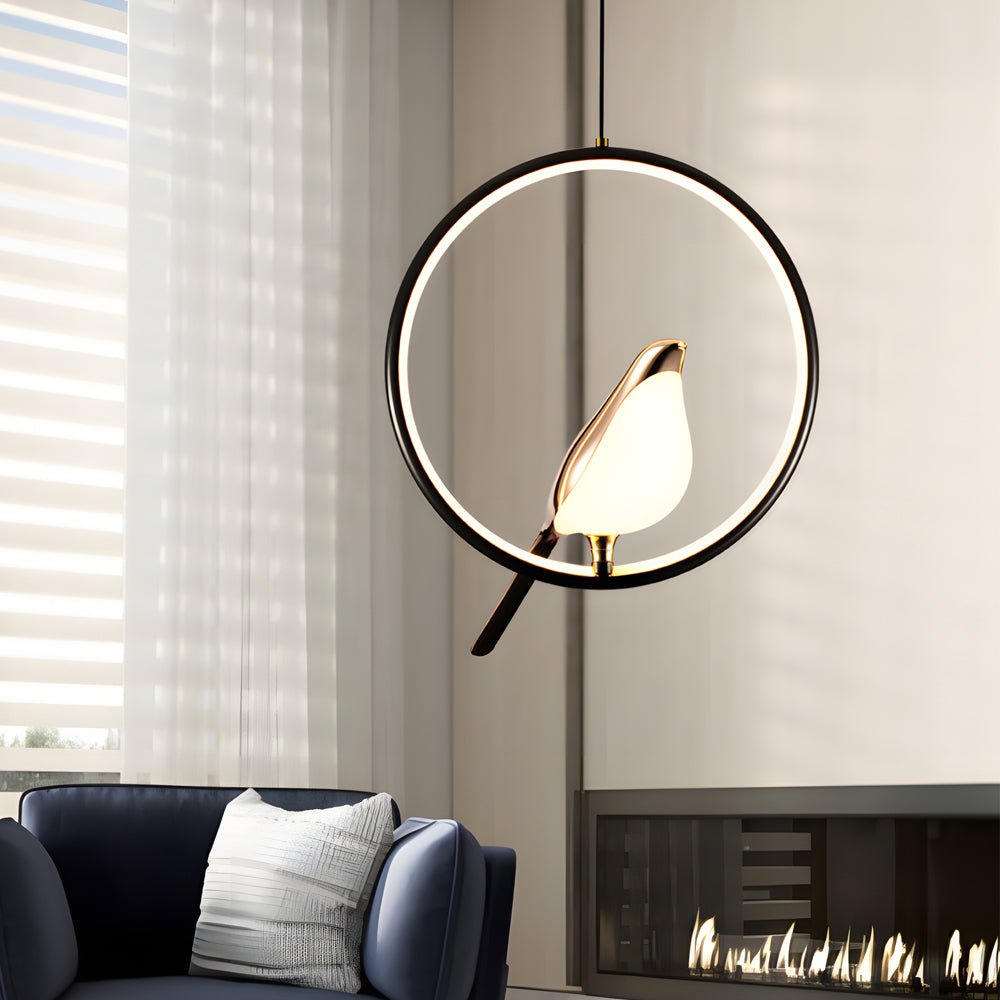 Modern Magpie Pendant Light - Oval Ring Chandelier, Stylish Lighting, Contemporary Design, Home Decor, LED Pendant Fixture