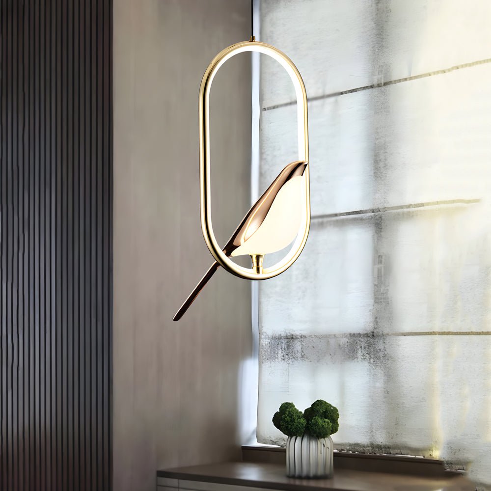 Modern Magpie Pendant Light - Oval Ring Chandelier, Stylish Lighting, Contemporary Design, Home Decor, LED Pendant Fixture