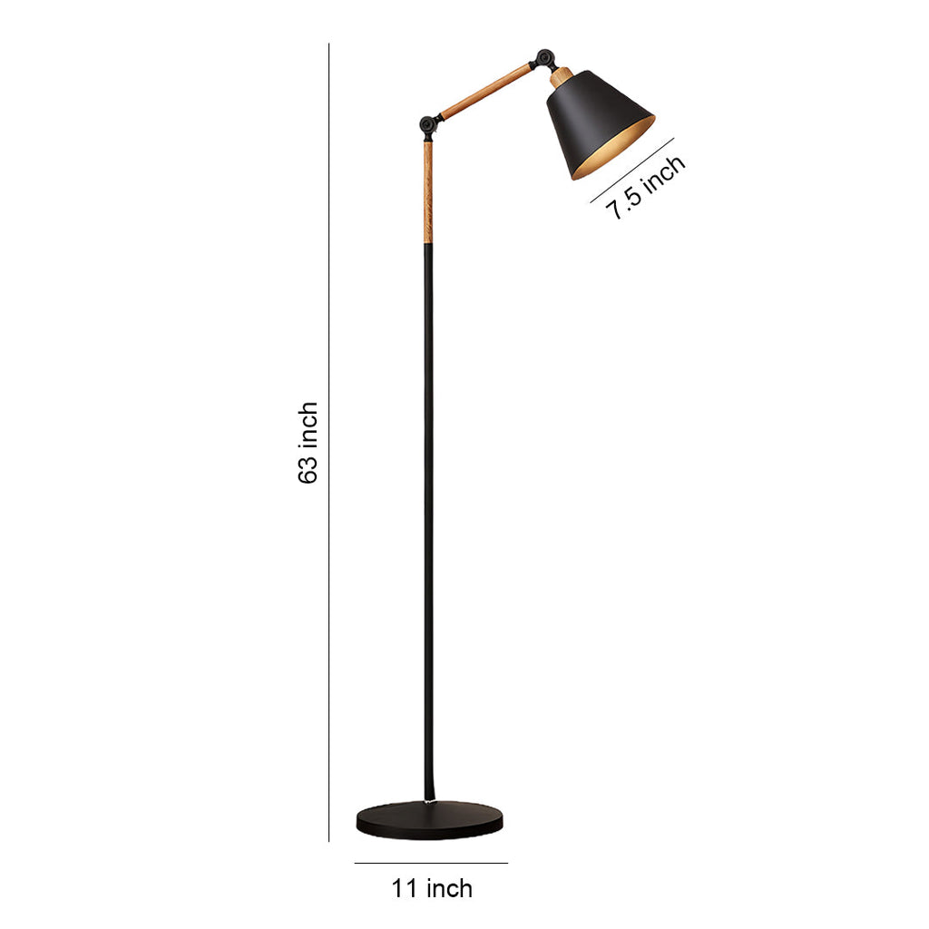 Modern Adjustable Metallic Floor Lamp - Sleek Standing Light for Home Decor