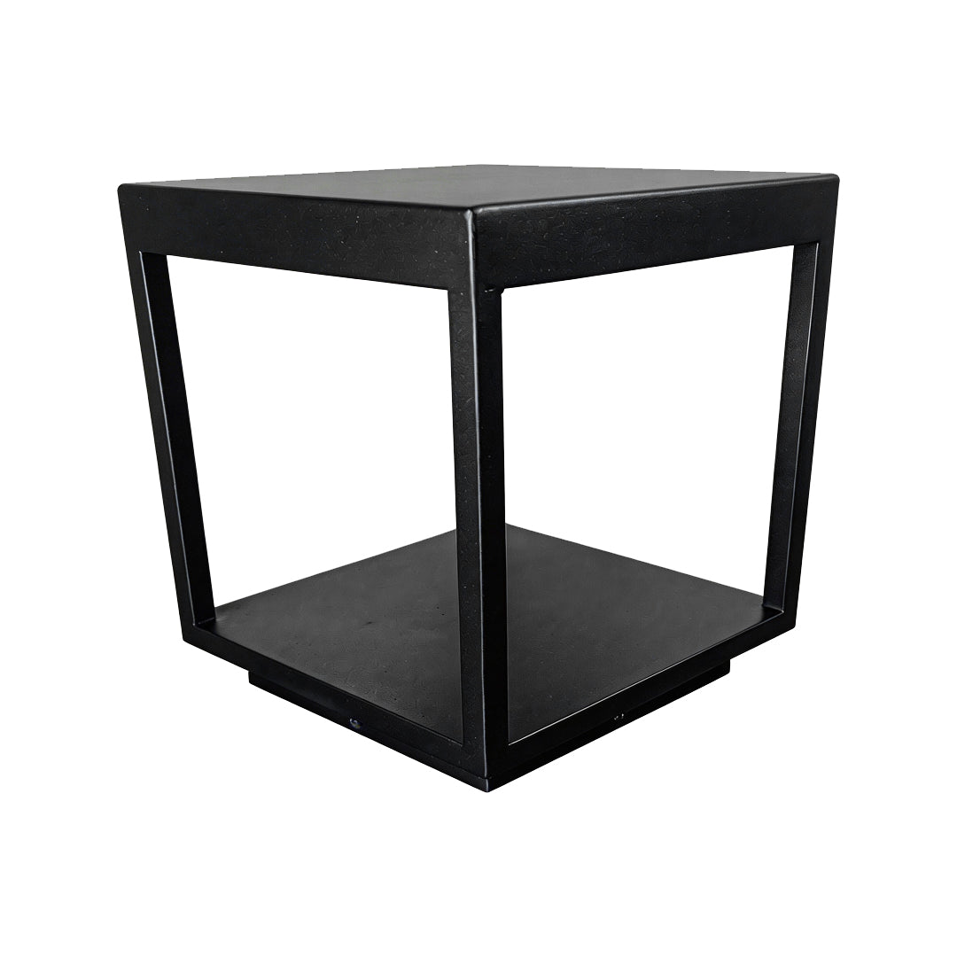 Concrete Pillar LED Light - Modern Open-Frame Square Design