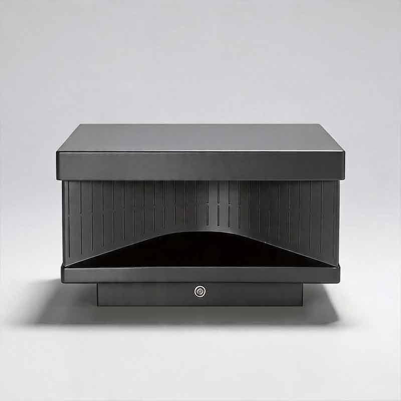 Square Outdoor Pillar Lights - Decorative LED Stripe Lighting