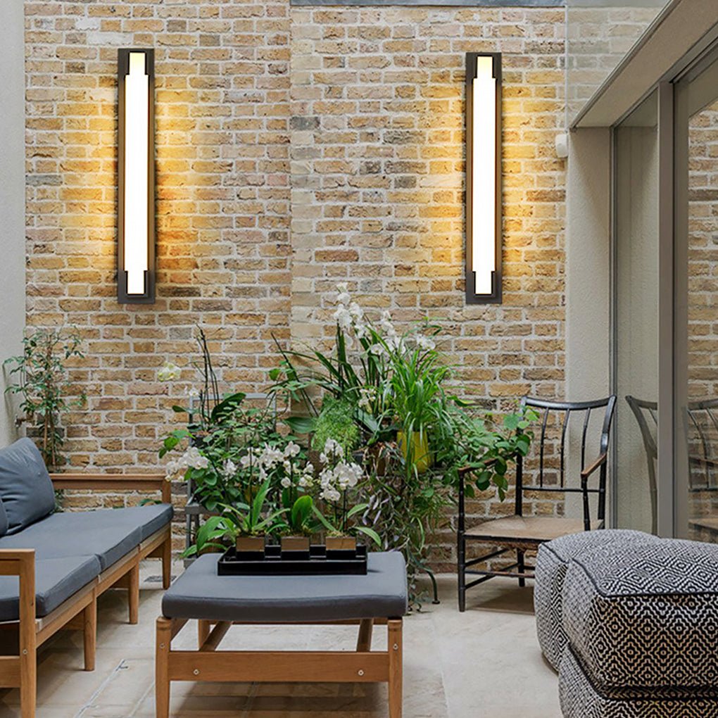 Retro Waterproof LED Outdoor Wall Lights - Black Decorative Lighting