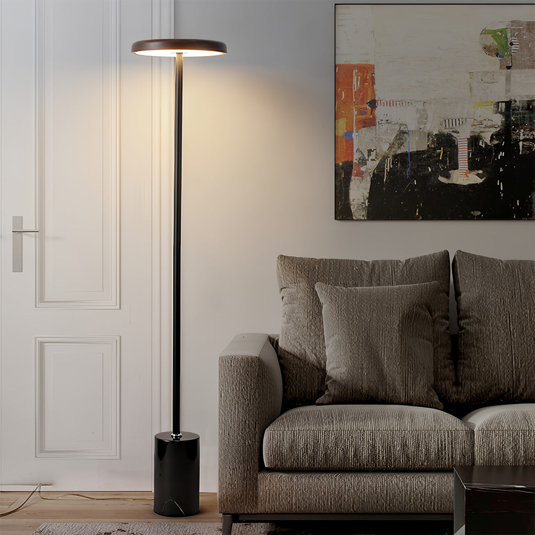 Minimalist Dimmable LED Floor Lamp - Modern Uplight Standing Light