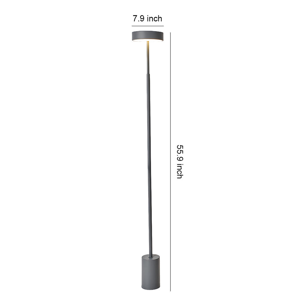 Petite Modern Dimmable Floor Lamp - Contemporary Reading Pole Light