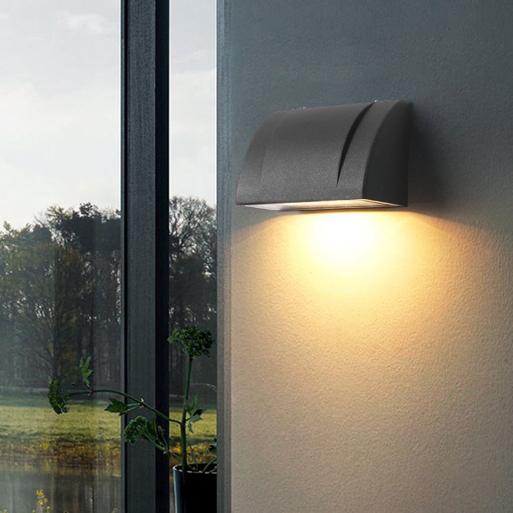 Down Facing Outdoor Wall Light - Minimalist Waterproof LED Fixture