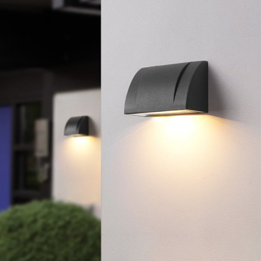 Down Facing Outdoor Wall Light - Minimalist Waterproof LED Fixture