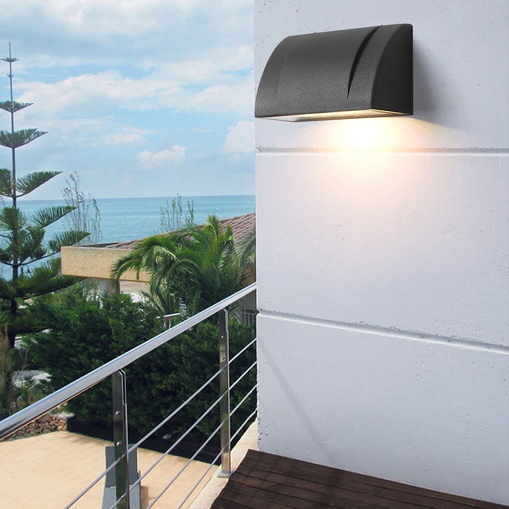 Down Facing Outdoor Wall Light - Minimalist Waterproof LED Fixture