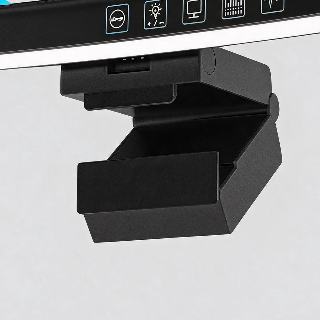 Black Curved LED Desk Lamp - Modern Eye-Care Monitor Light 

This sleek, black modern table lamp features an extended curved design specifically for eye-care. Ideal for desk setups, it provides optimal lighting for reading and working at your extended cur