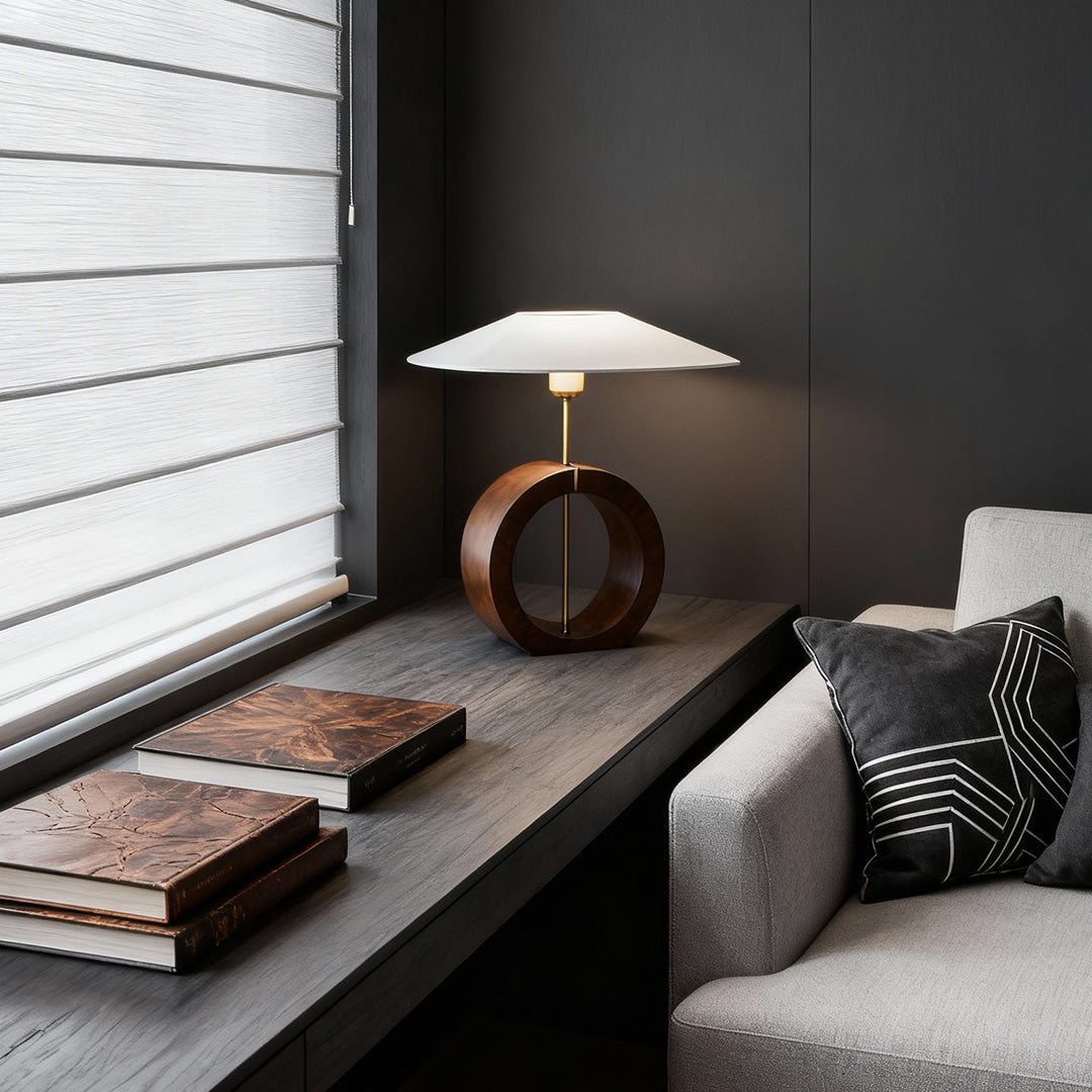 Natural Wood Table Lamp - Nordic Minimalist Luxury Design for Creative Interiors