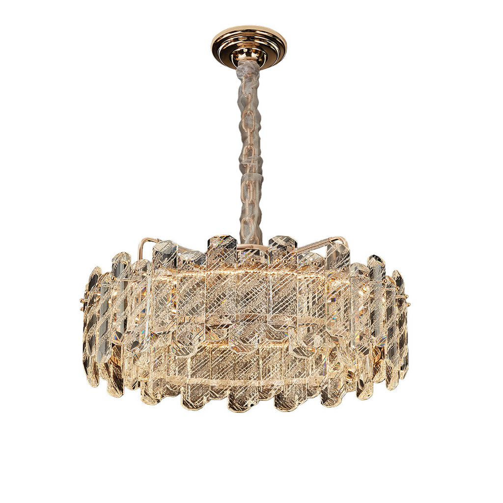 Nordic Luxury Carbon Steel Crystal Chandelier Ceiling Light