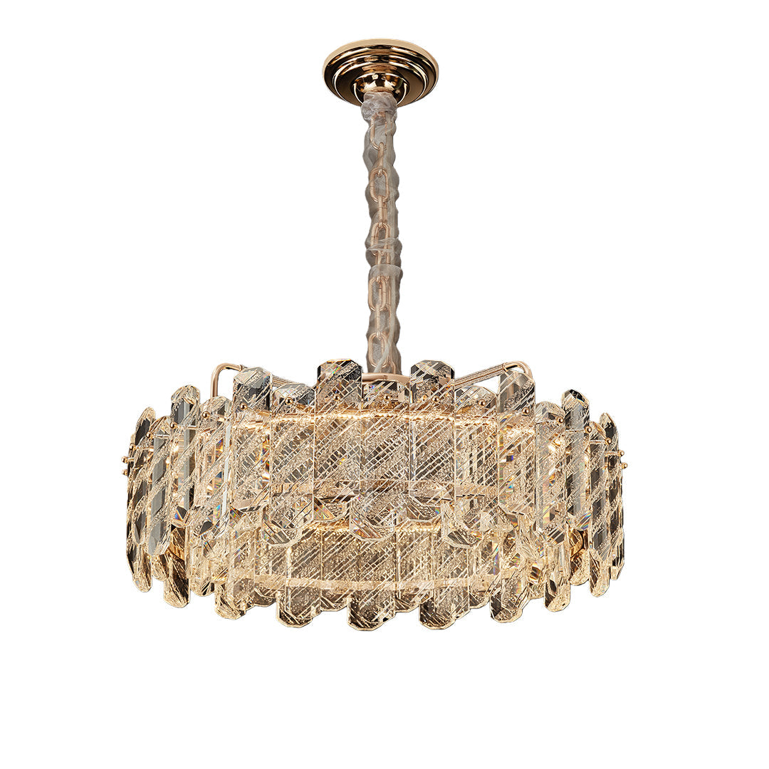 Nordic Luxury Carbon Steel Crystal Chandelier Ceiling Light