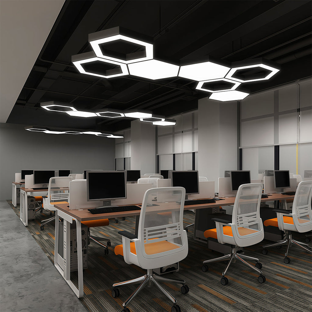 Modern Geometric Hexagonal LED Chandelier Ceiling Light