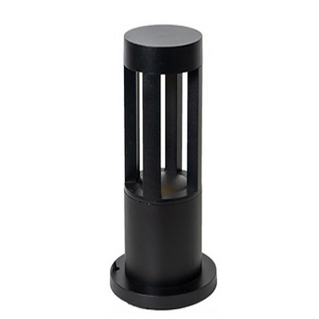 Modern Circular LED Bollard Light Fixture for Exterior Use