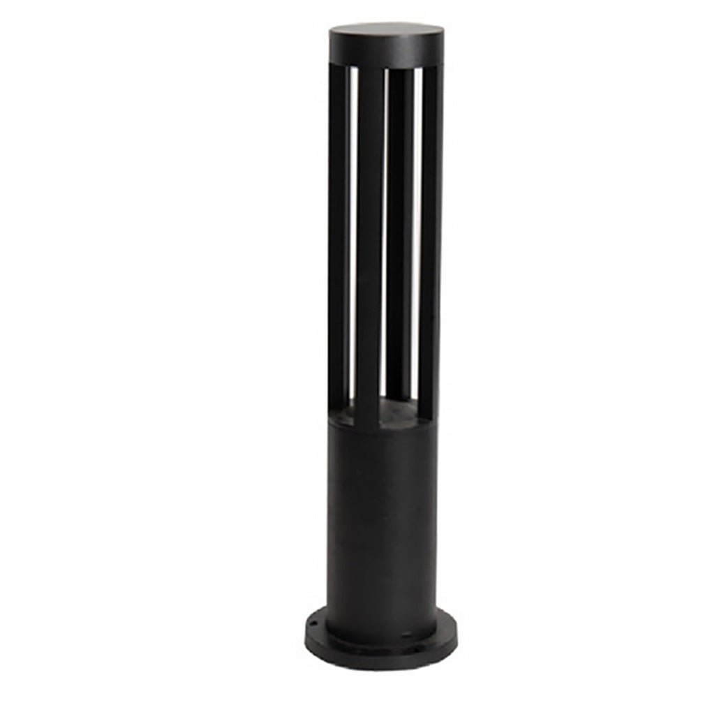 Modern Circular LED Bollard Light Fixture for Exterior Use