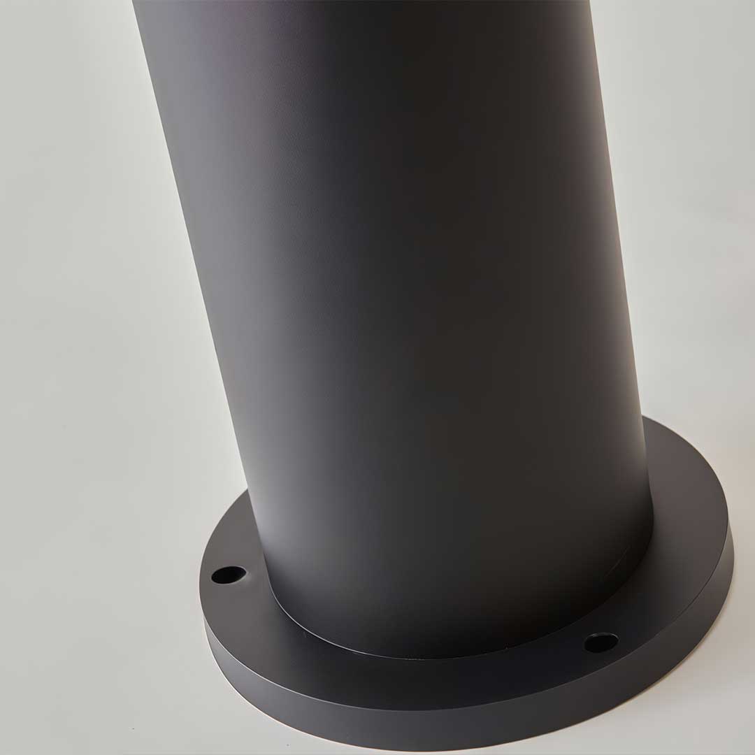 Modern Circular LED Bollard Light Fixture for Exterior Use