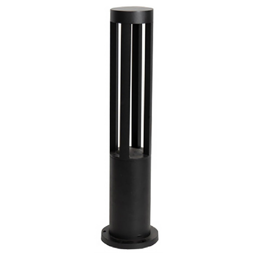 Modern Circular LED Bollard Light Fixture for Exterior Use