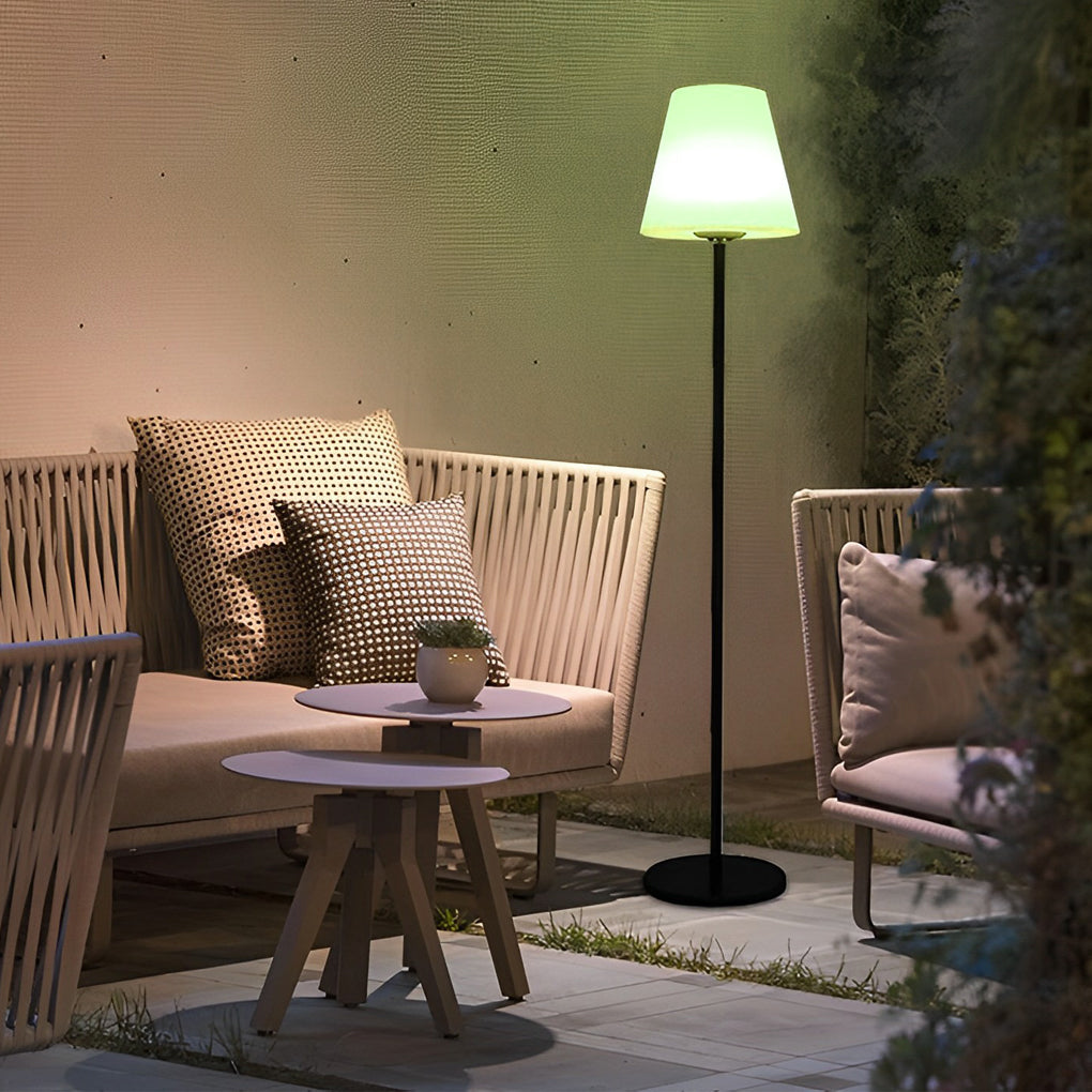Modern Outdoor LED Metal Floor Lamp - Stylish Garden Lighting