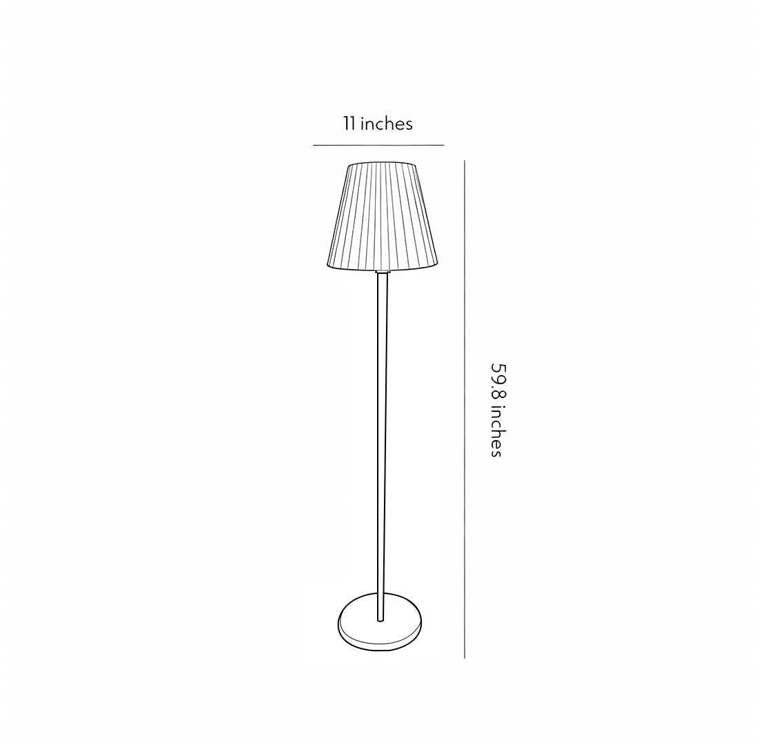 Modern Outdoor LED Metal Floor Lamp - Stylish Garden Lighting