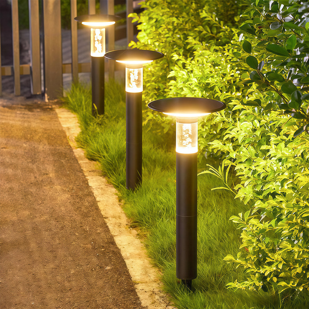 Solar Outdoor Path Lights - Waterproof Ground Stake Lighting for Garden and Walkway
