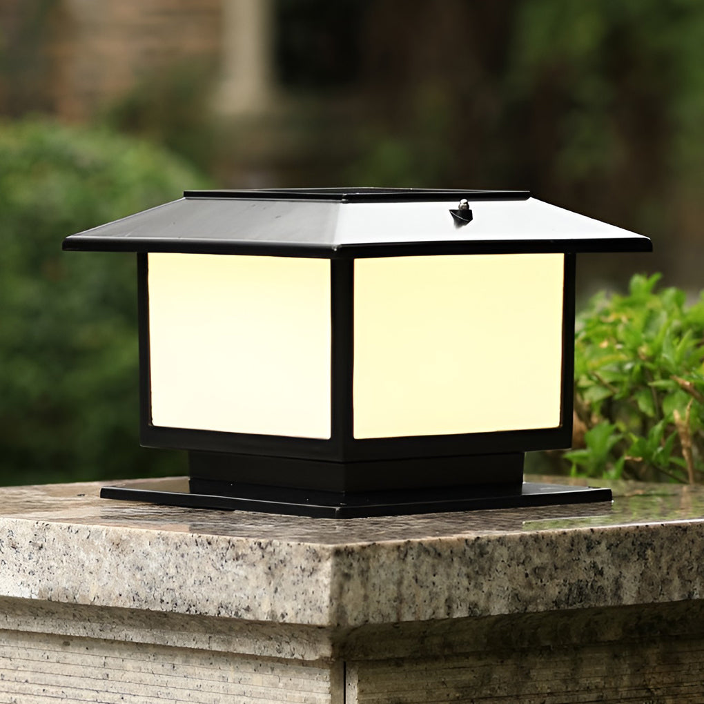 Modern LED Outdoor Pillar Lights - Waterproof Fence Lighting