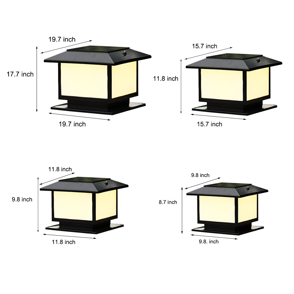 Modern LED Outdoor Pillar Lights - Waterproof Fence Lighting