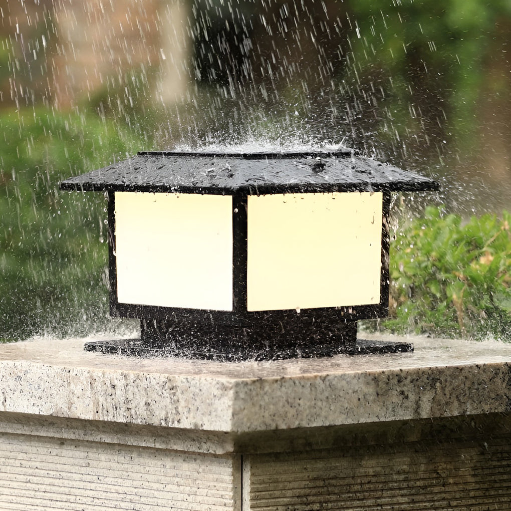 Modern LED Outdoor Pillar Lights - Waterproof Fence Lighting