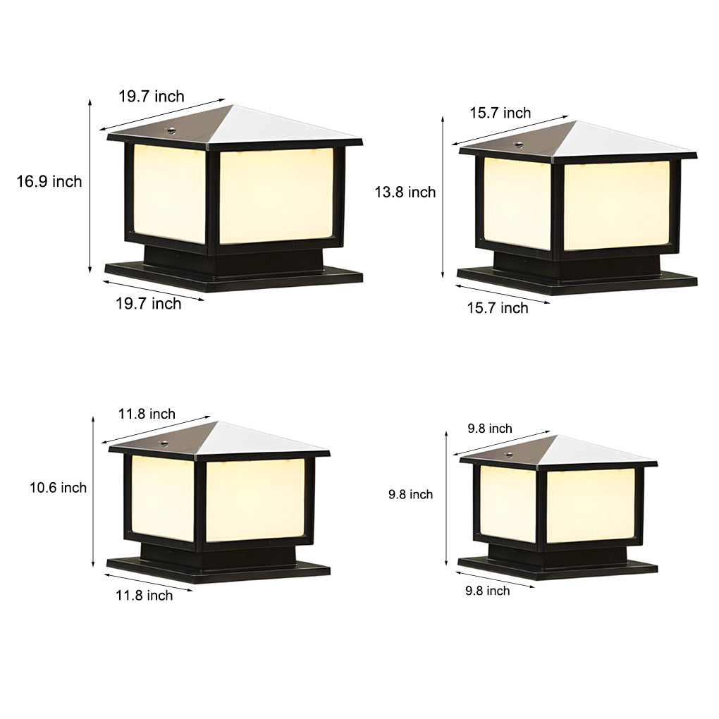 Modern LED Outdoor Pillar Lights - Waterproof Fence Lighting