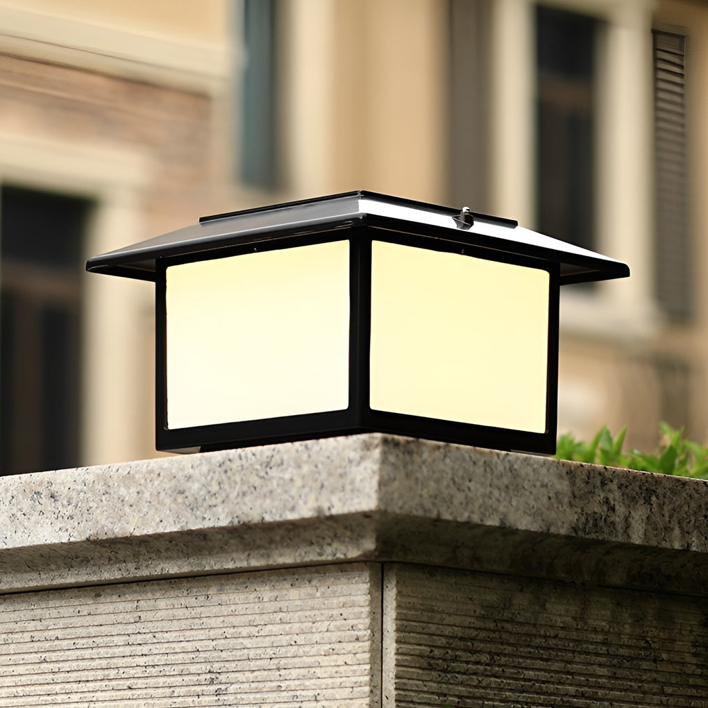 Modern LED Outdoor Pillar Lights - Waterproof Fence Lighting