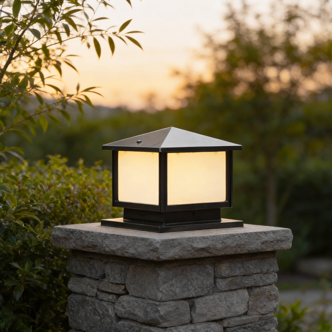 Modern LED Outdoor Pillar Lights - Waterproof Fence Lighting