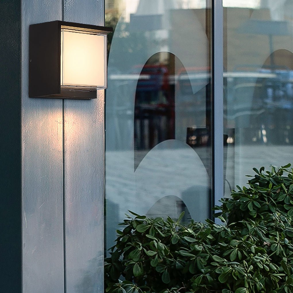 Geometric Outdoor Sconce Minimalist Waterproof Light