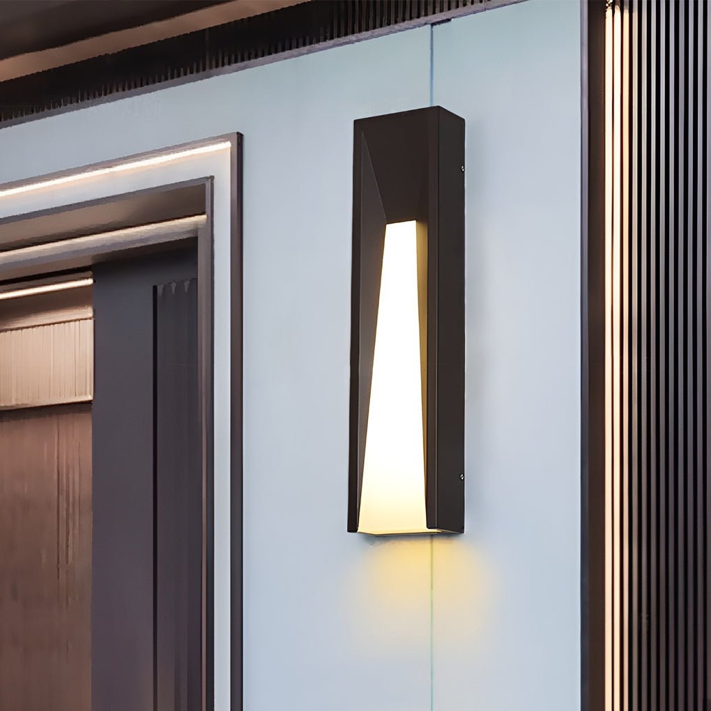 Modern Rectangular LED Outdoor Wall Light - Stylish Exterior Lighting