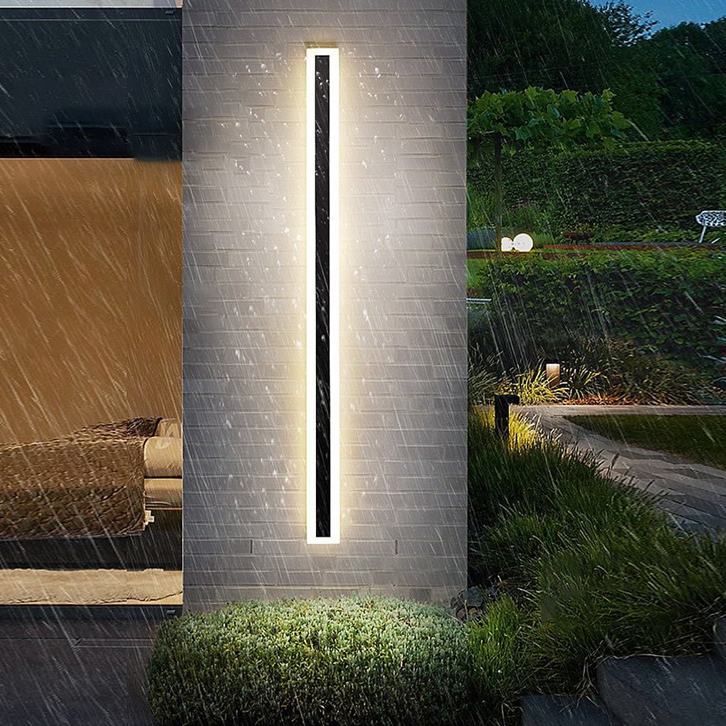 Acrylic Outdoor Linear Wall Sconce - Iron Ambiance Light