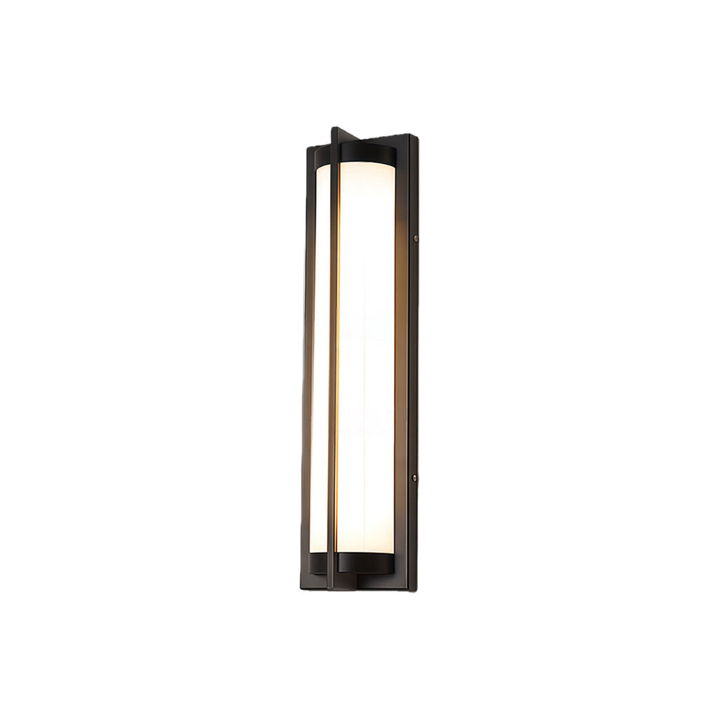 Black Modern Minimalist Waterproof Outdoor Wall Sconce Lamp
