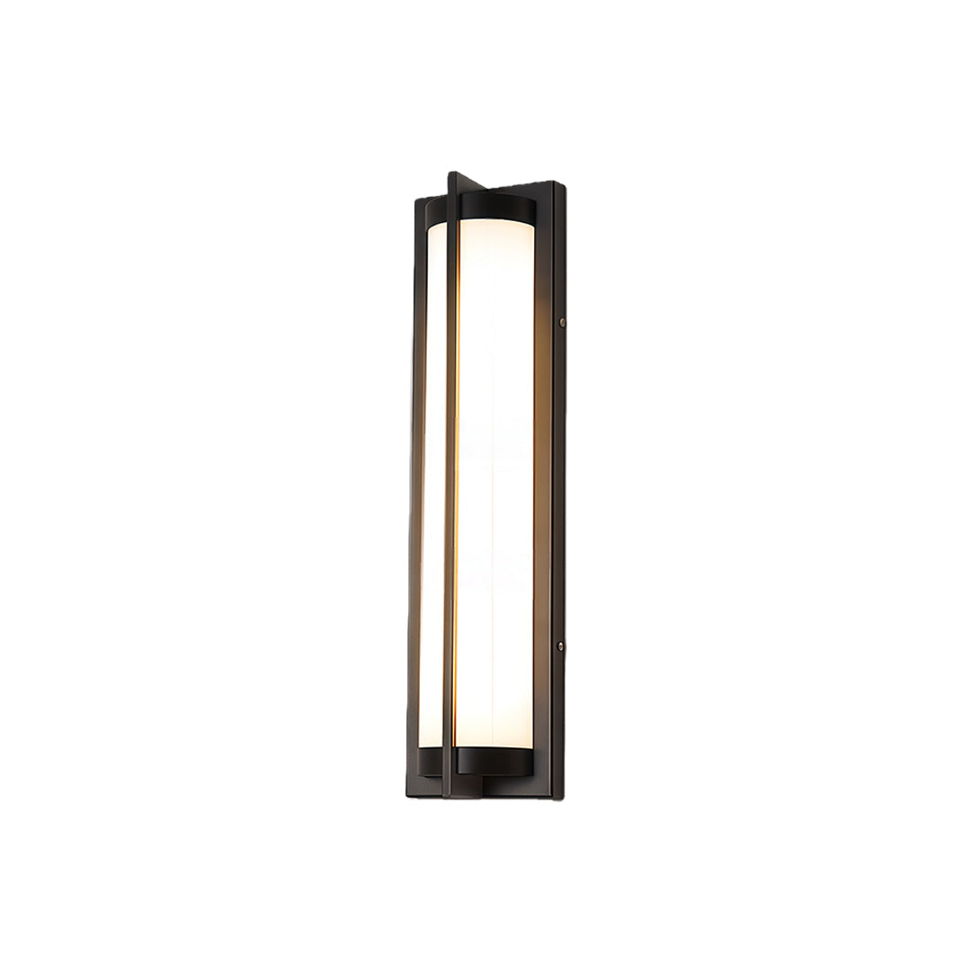 Black Modern Minimalist Waterproof Outdoor Wall Sconce Lamp
