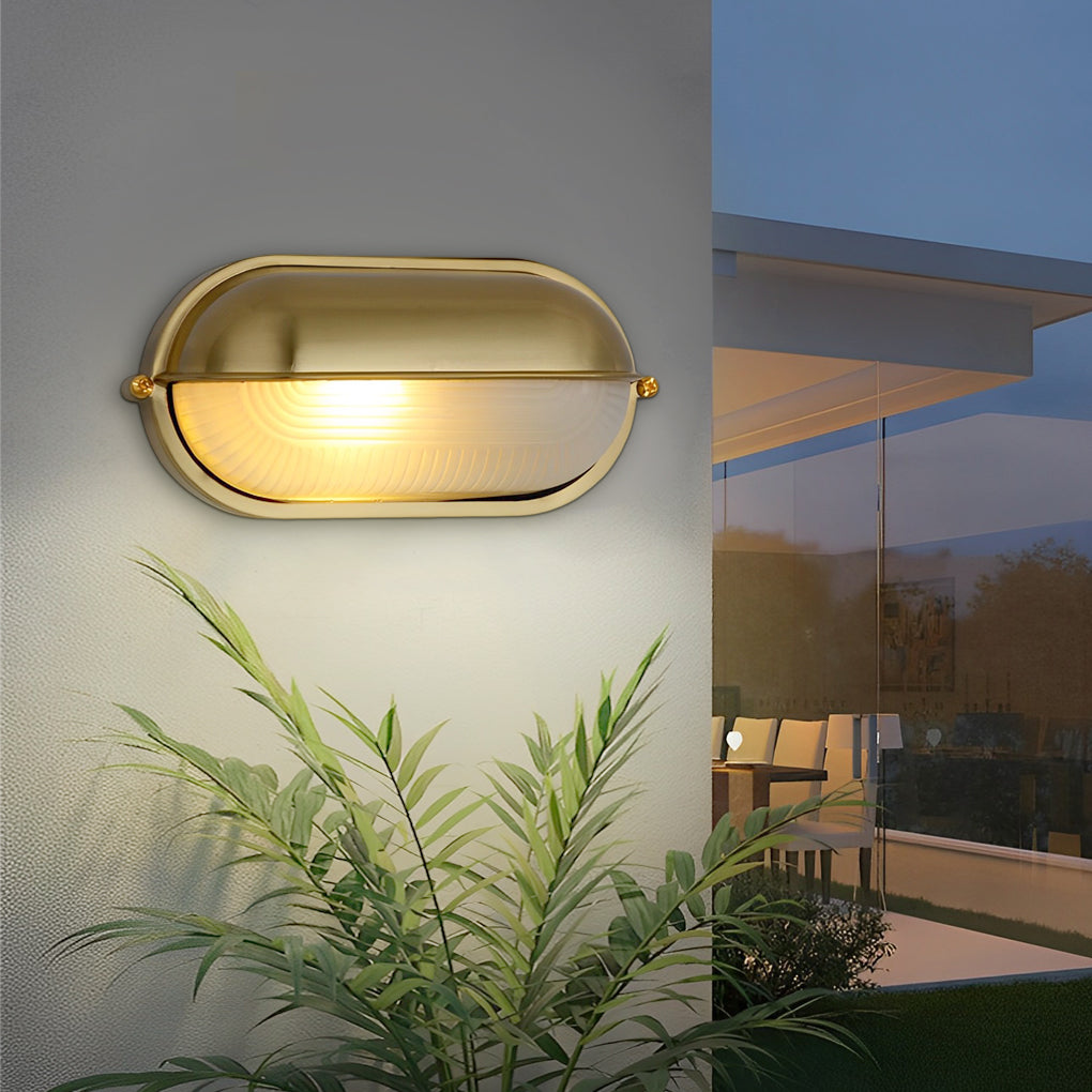 Oval Bulkhead Light - Retro Waterproof Industrial Lighting