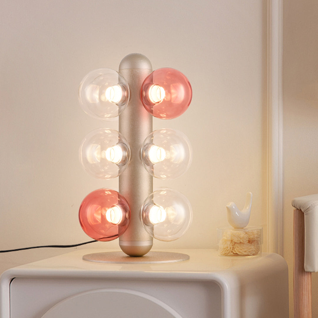 Minimalist LED Glass Bubble Table Lamp - Multi-ball Decorative Light for Home Decor