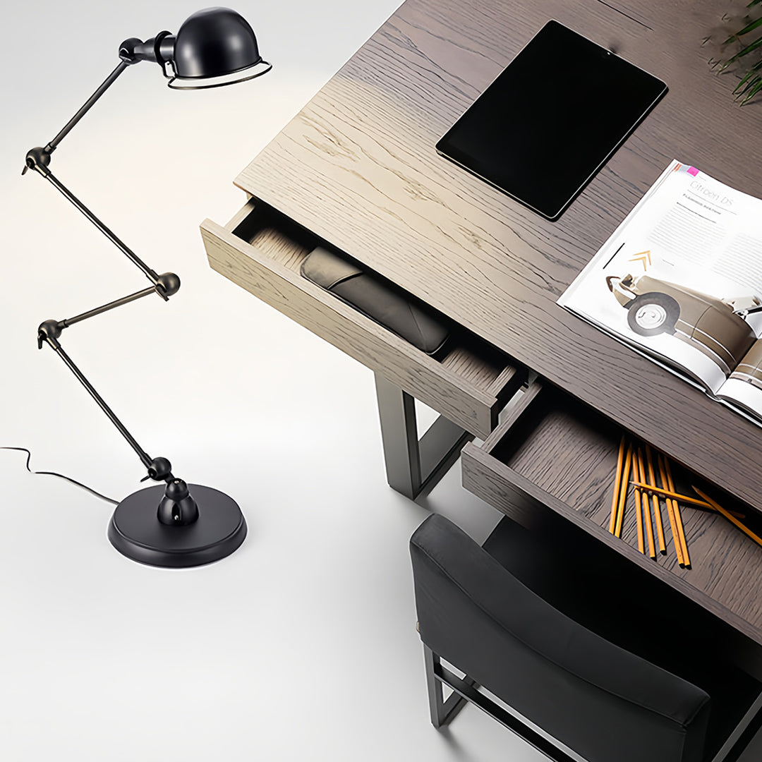 Industrial Reading Floor Lamp for Living Room - Task Standing Lamp
