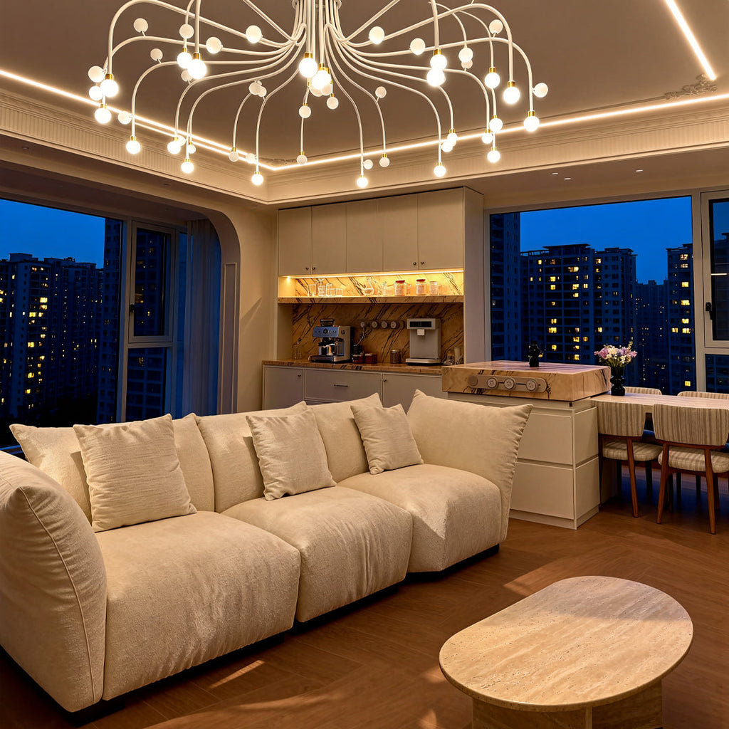Modern Retro Adjustable Chandelier Ceiling Light - Stylish Vintage Pendant Lighting