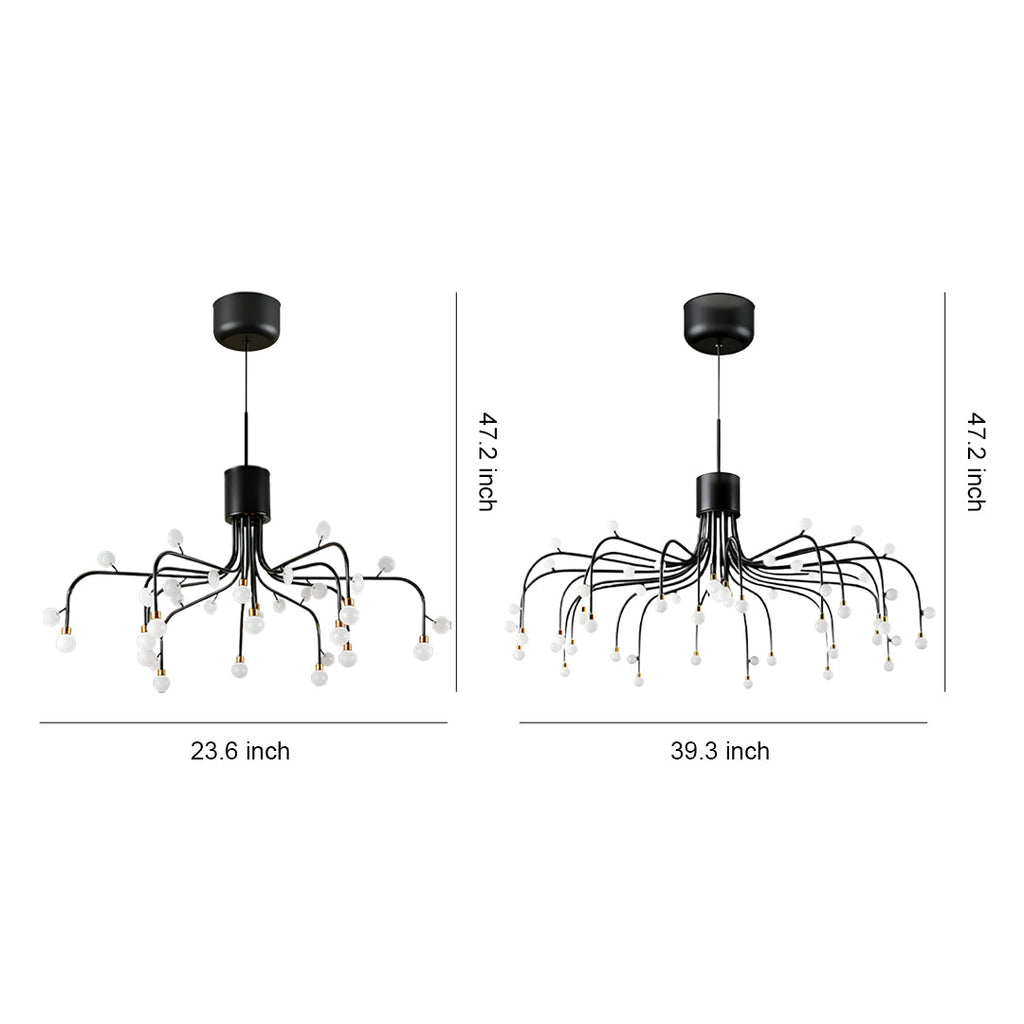 Modern Retro Adjustable Chandelier Ceiling Light - Stylish Vintage Pendant Lighting