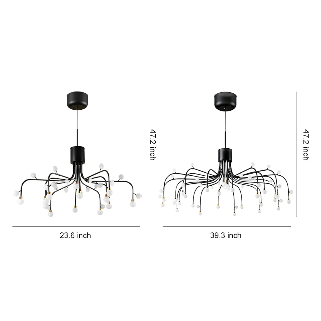 Modern Retro Adjustable Chandelier Ceiling Light - Stylish Vintage Pendant Lighting