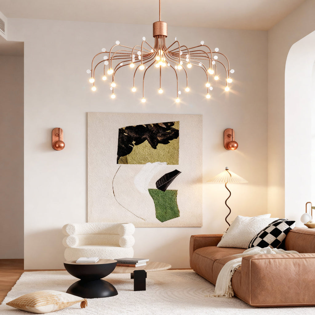 Modern Retro Adjustable Chandelier Ceiling Light - Stylish Vintage Pendant Lighting