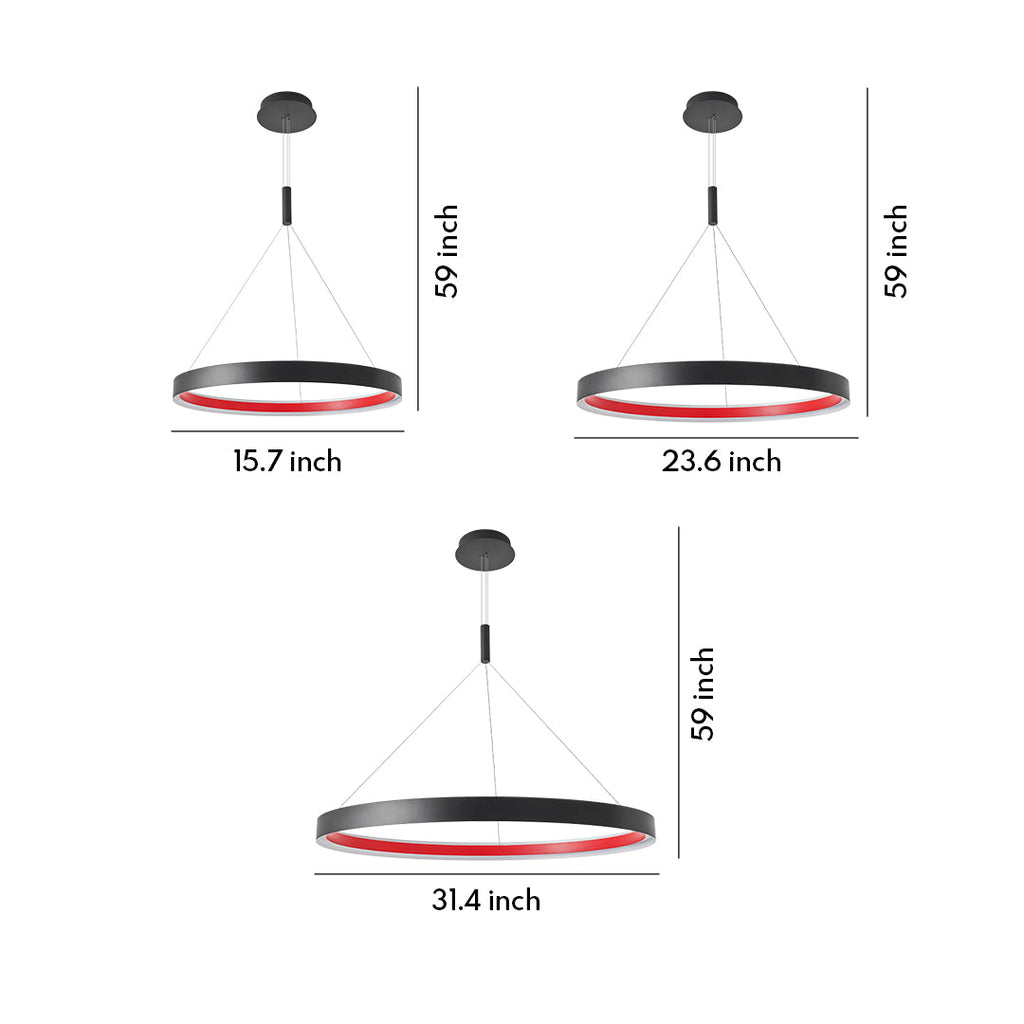 Modern Minimalist Ring Chandelier Ceiling Light - Creative Design Lighting