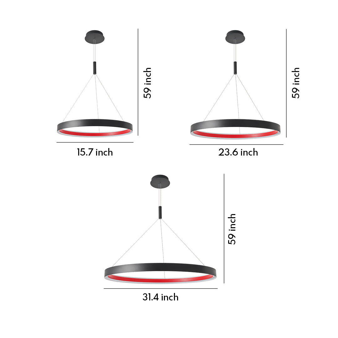 Modern Minimalist Ring Chandelier Ceiling Light - Creative Design Lighting