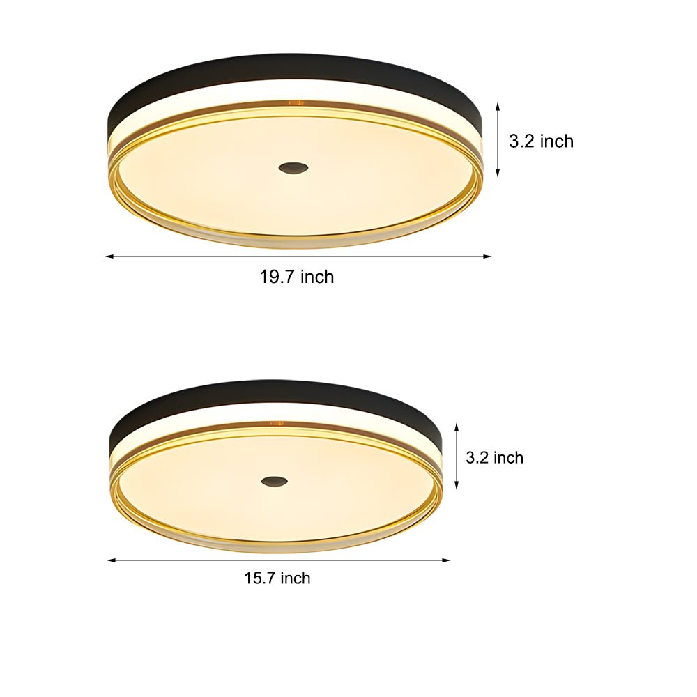 Modern Round Acrylic LED Ceiling Light Flush Mount Fixture
