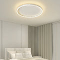 Modern Dimmable LED Flush Mount Ceiling Light with Hollow Edge