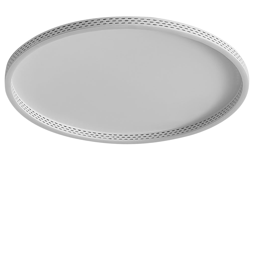 Modern Dimmable LED Flush Mount Ceiling Light with Hollow Edge
