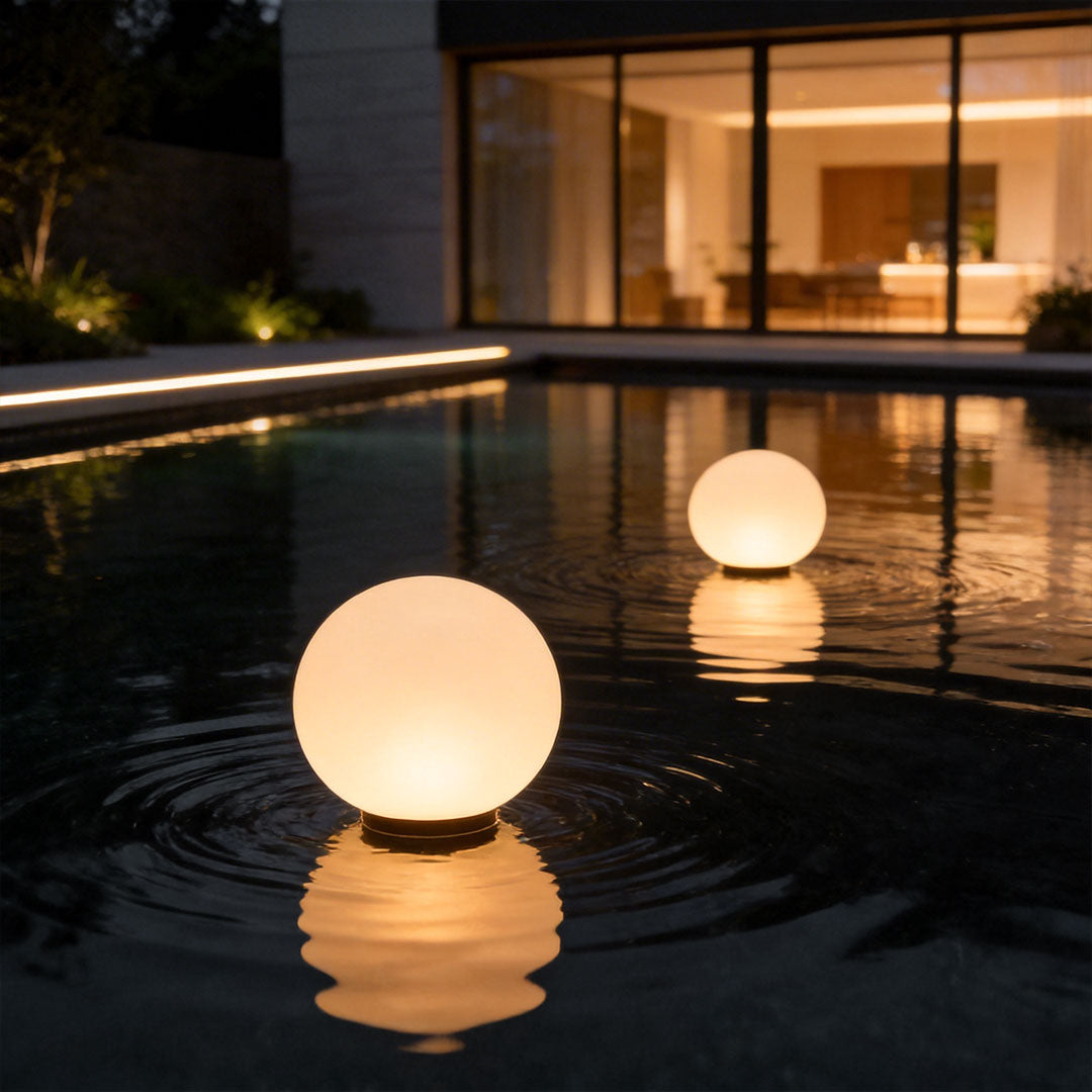 Acrylic Moon-Shaped Landscape Light Waterproof Modern Design