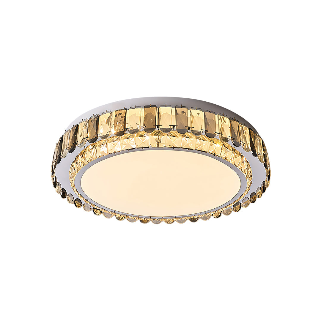 Luxury Crystal Flush Mount LED Light Fixture