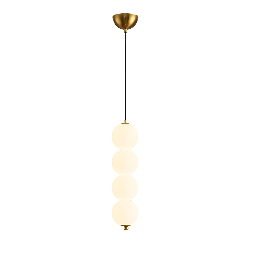 Modern Round Vertical Balls LED Chandelier Dimmable Pendant Lamp