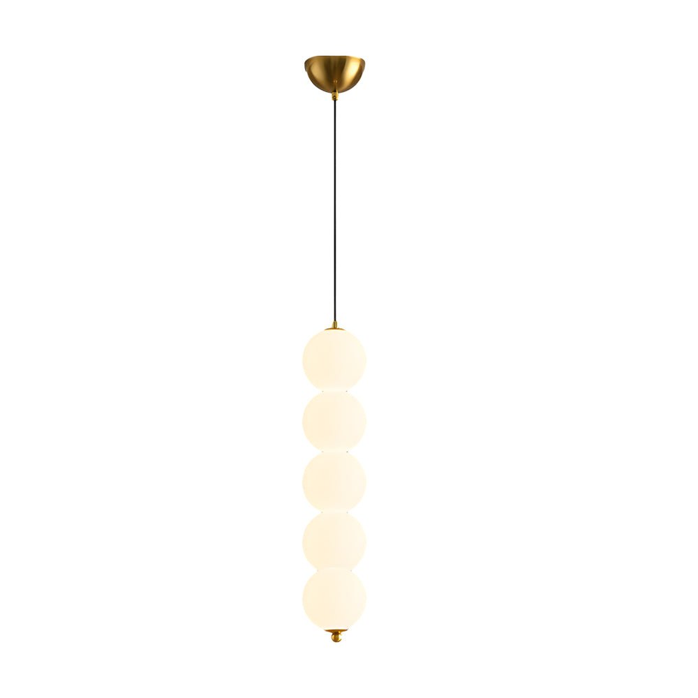 Modern Round Vertical Balls LED Chandelier Dimmable Pendant Lamp